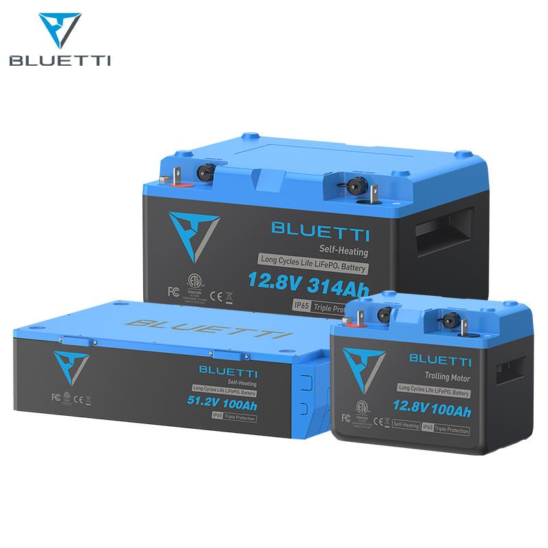 BLUETTI LiFePO4 Battery 5 Years Warranty Long Lifespan Lithium Iron Phosphate Battery for Home Solar Power System RV UPS Backup